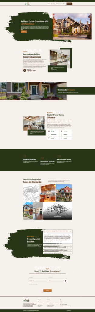 Nashville Construction Company Website Design