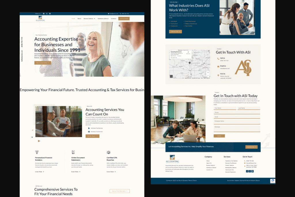 Cpa accounting website from portfolio