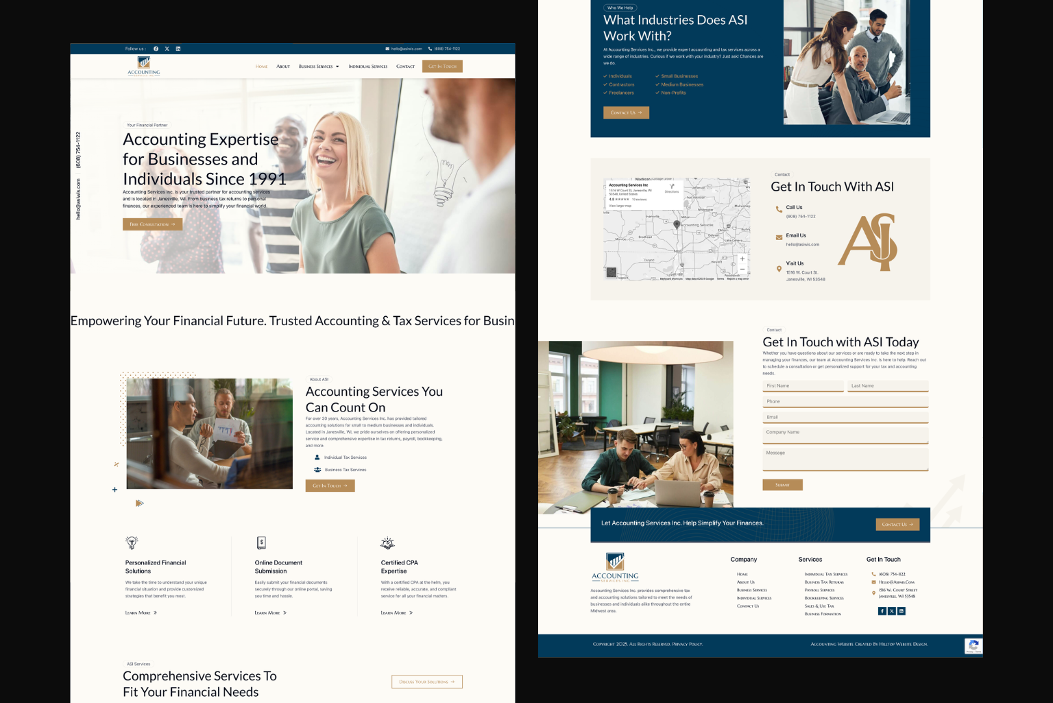 Accounting Website from Portfolio