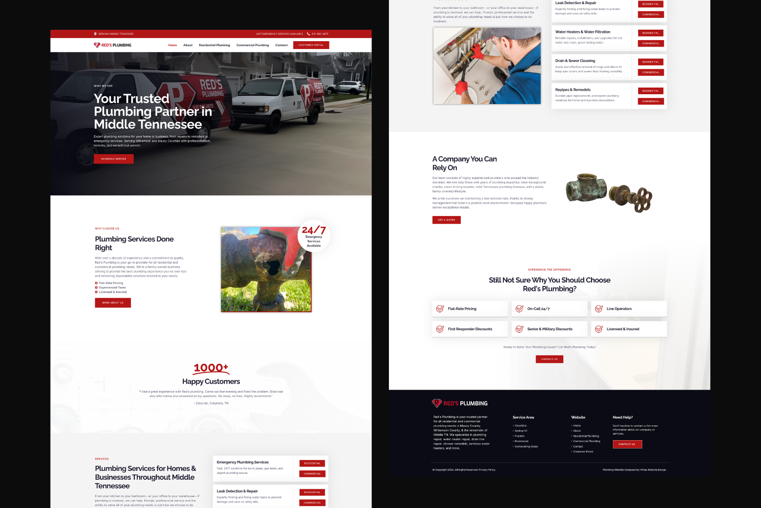 Plumbing Website from Portfolio