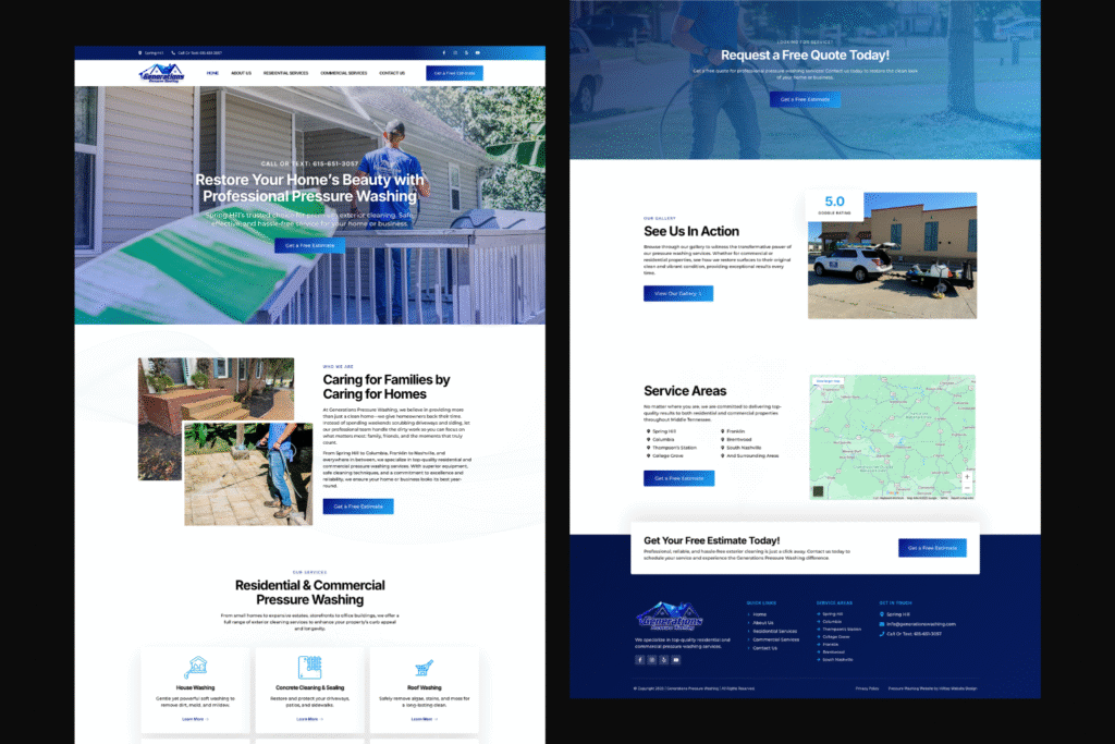 Service business portfolio mockup