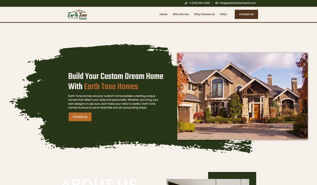 Earth tone homes hero